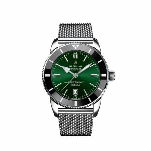 Breitling Superocean Heritage II 46 Stainless Steel / Green / Bracelet AB2020121L1A1 — фото часов Breitling Superocean Heritage II 46 Stainless Steel / Green / Bracelet AB2020121L1A1 — фото часов