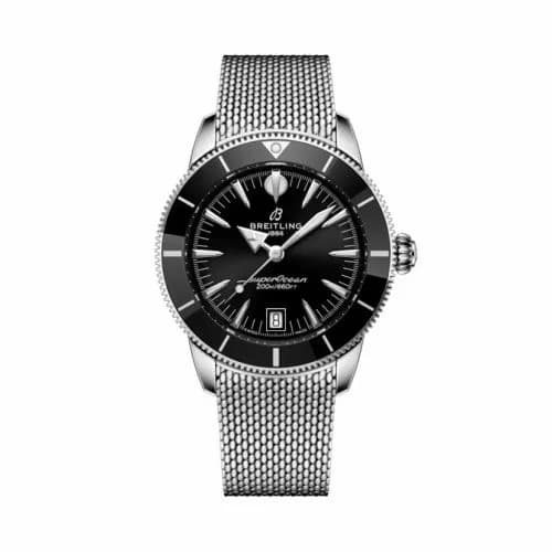 Breitling Superocean Heritage B31 Automatic 40 Stainless Steel / Black / Milanese AB3110241B1A1 — фото часов Breitling Superocean Heritage B31 Automatic 40 Stainless Steel / Black / Milanese AB3110241B1A1 — фото часов