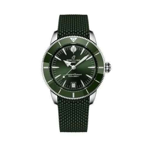 Breitling Superocean Heritage B31 Automatic 40 Stainless Steel / Green / Rubber AB3110361L1S1 — фото часов Breitling Superocean Heritage B31 Automatic 40 Stainless Steel / Green / Rubber AB3110361L1S1 — фото часов