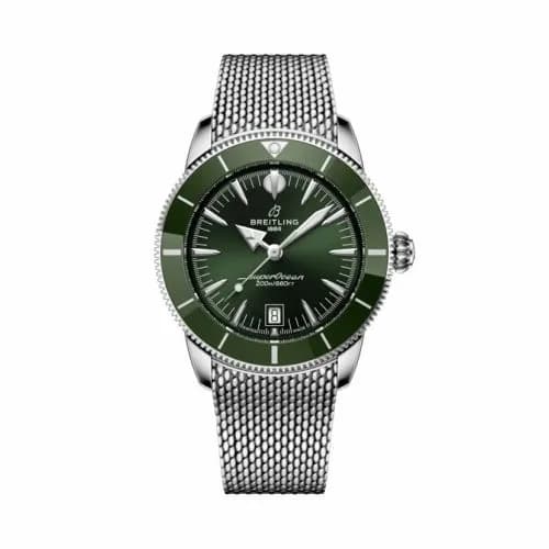 Breitling Superocean Heritage B31 Automatic 42 Stainless Steel / Green / Milanese AB3111361L1A1
