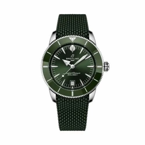 Breitling Superocean Heritage B31 Automatic 42 Stainless Steel / Green / Rubber AB3111361L1S1 — фото часов Breitling Superocean Heritage B31 Automatic 42 Stainless Steel / Green / Rubber AB3111361L1S1 — фото часов