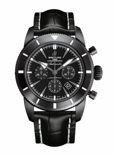 Breitling Superocean Heritage 46 Chronoworks Ceramic / Black / Croco SB0161E4.BE91.760P