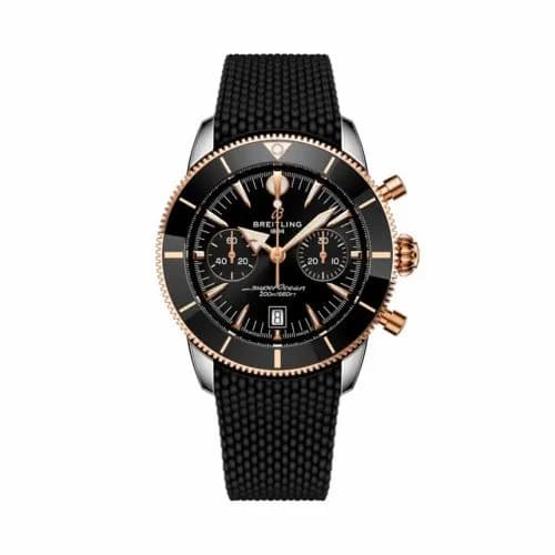 Breitling Superocean Heritage B01 Chronograph 42 Stainless Steel - Red Gold / Black / Rubber UB0156H11B1S1 — фото часов Breitling Superocean Heritage B01 Chronograph 42 Stainless Steel - Red Gold / Black / Rubber UB0156H11B1S1 — фото часов