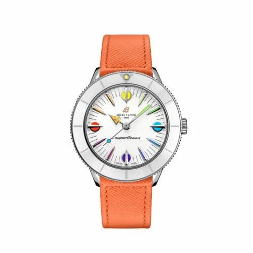 Breitling Superocean Heritage '57 Pastel Paradise / White Rainbow A10340A11A1X1 — фото часов Breitling Superocean Heritage '57 Pastel Paradise / White Rainbow A10340A11A1X1 — фото часов