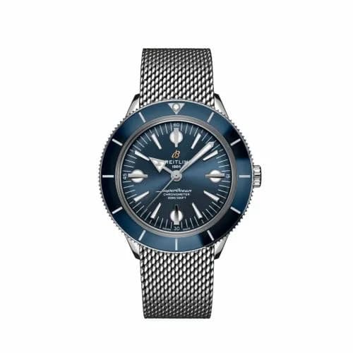 Breitling Superocean Heritage '57 Stainless Steel / Blue / Mesh A10370161C1A1
