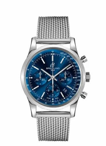 Breitling Transocean Chronograph Stainless Steel / Blue / Limited Edition AB015112/C860/154A — фото часов Breitling Transocean Chronograph Stainless Steel / Blue / Limited Edition AB015112/C860/154A — фото часов