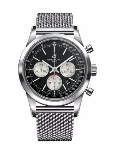 Breitling Transocean Chronograph Stainless Steel / Reverse Panda / Bracelet AB015212/BF26/154A — фото часов Breitling Transocean Chronograph Stainless Steel / Reverse Panda / Bracelet AB015212/BF26/154A — фото часов