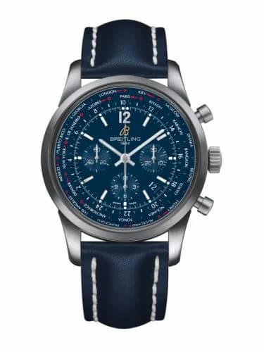 Breitling Transocean Chronograph экземплярime Pilot Stainless Steel / Blue / Calf AB0510U9|C879|101X — фото часов Breitling Transocean Chronograph экземплярime Pilot Stainless Steel / Blue / Calf AB0510U9|C879|101X — фото часов