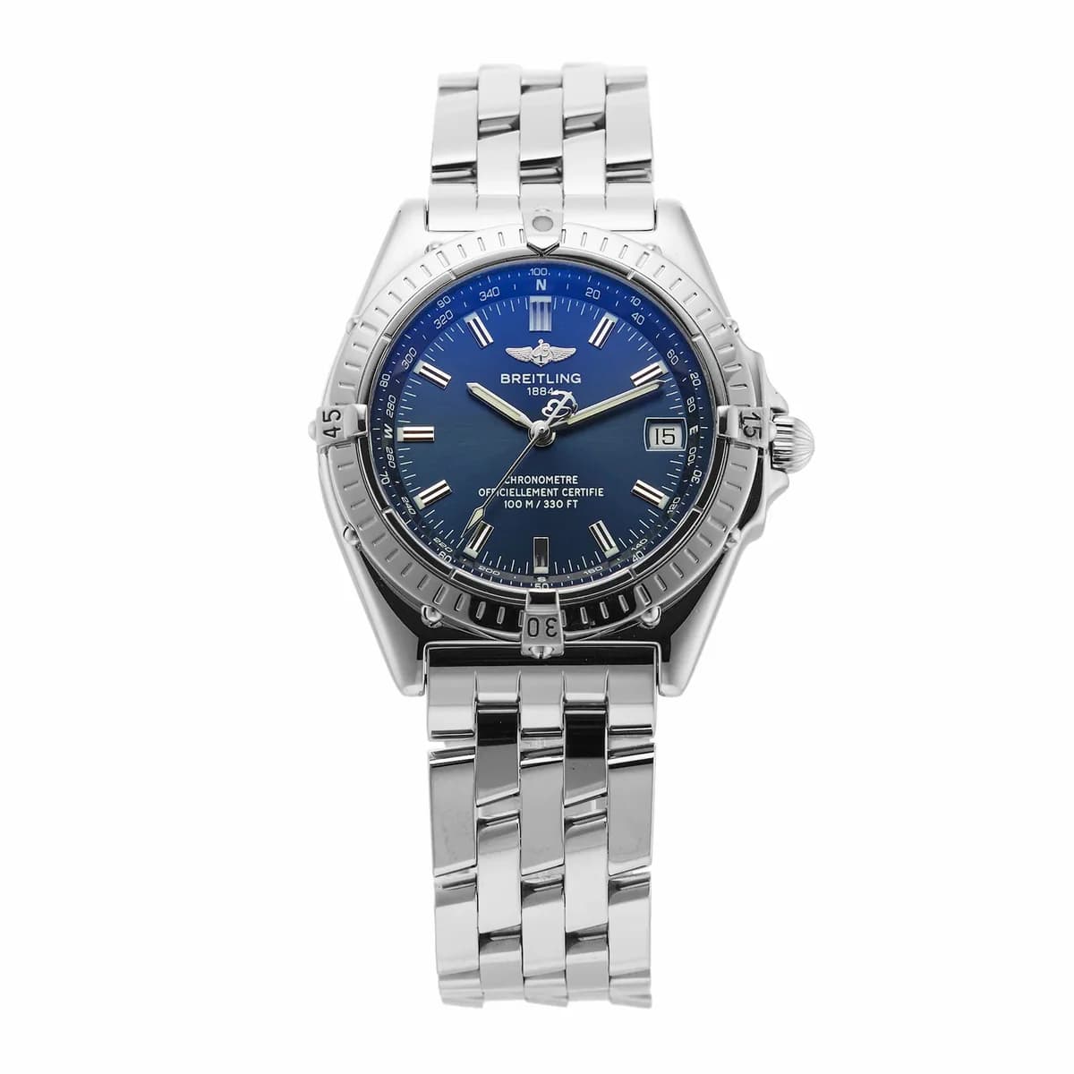 Breitling Windrider Wings Automatic 38 / Blue A1035012/C506