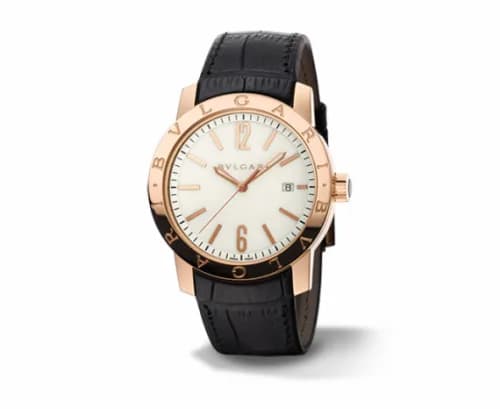 Bulgari Bulgari Solotempo 39 Pink Gold White 101869
