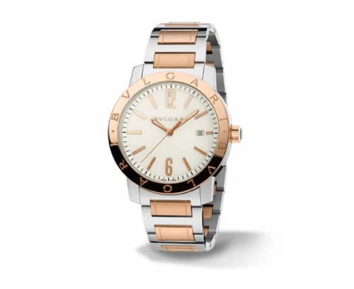 Bulgari Bulgari Solotempo 41.5 Two Tone White Bracelet 102053