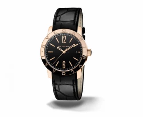 Bulgari Bulgari Solotempo 39 Pink Gold Black 102261