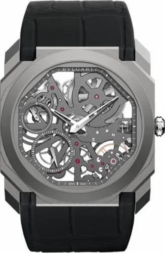 Bulgari Octo Finissimo Skeleton Titanium / Alligator 102714