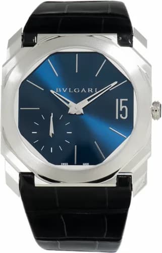 Bulgari Octo Finissimo Platinum / Worldtempus / Blue 102795