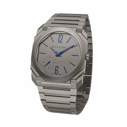 Bulgari Octo Finissimo Automatic Titanium / Grey - Blue / Bracelet 102945 — фото часов Bulgari Octo Finissimo Automatic Titanium / Grey - Blue / Bracelet 102945 — фото часов