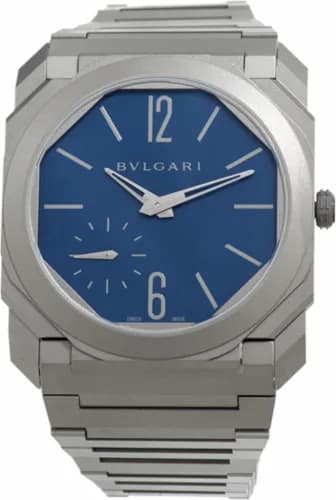 Bulgari Octo Finissimo Automatic Titanium / Blue / Japan 102973