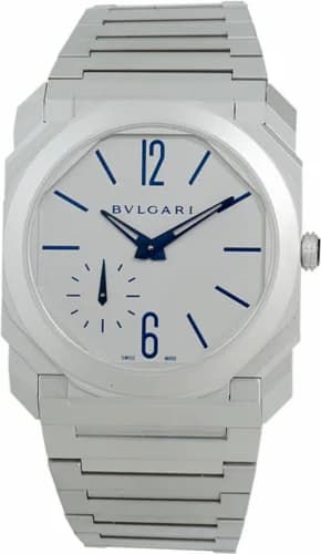 Bulgari Octo Finissimo Automatic Titanium / Grey - Blue / Bracelet 103170 — фото часов Bulgari Octo Finissimo Automatic Titanium / Grey - Blue / Bracelet 103170 — фото часов