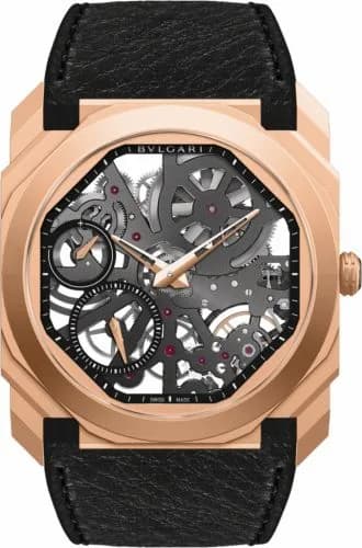 Bulgari Octo Finissimo Skeleton Pink Gold / Calf 103389