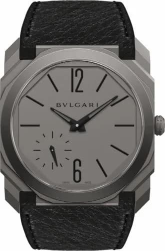 Bulgari Octo Finissimo Automatic Titanium / Grey / Calf 103426 — фото часов Bulgari Octo Finissimo Automatic Titanium / Grey / Calf 103426 — фото часов