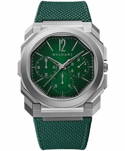 Bulgari Octo Finissimo Chronograph GMT Automatic / Titanium / Yoshida Green 103890