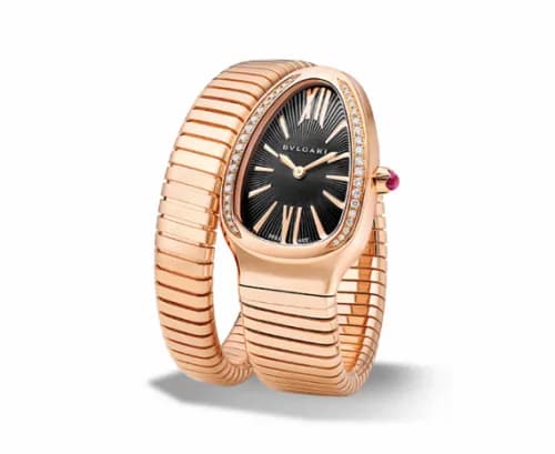 Bulgari Serpenti Tubogas Pink Gold Black Diamond 101815 — фото часов Bulgari Serpenti Tubogas Pink Gold Black Diamond 101815 — фото часов