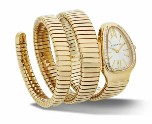 Bulgari Serpenti Tubogas Yellow Gold Diamond Double Tour 101923 — фото часов Bulgari Serpenti Tubogas Yellow Gold Diamond Double Tour 101923 — фото часов