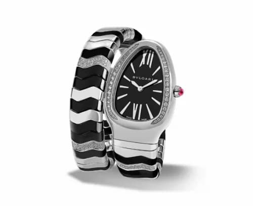 Bulgari Serpenti Spiga Stainless Steel Black 102129 — фото часов Bulgari Serpenti Spiga Stainless Steel Black 102129 — фото часов