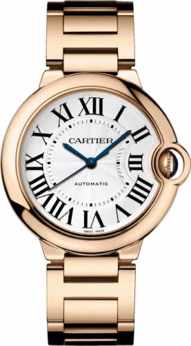 Cartier Ballon Blue de Cartier 36 Automatic Pink Gold / Silver / Bracelet W69004Z2 — фото часов Cartier Ballon Blue de Cartier 36 Automatic Pink Gold / Silver / Bracelet W69004Z2 — фото часов
