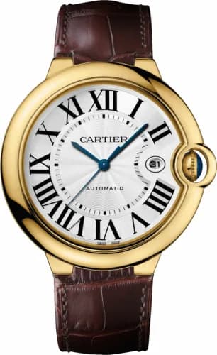 Cartier Ballon Blue de Cartier 42 Automatic Yellow Gold / Silver W6900551 — фото часов Cartier Ballon Blue de Cartier 42 Automatic Yellow Gold / Silver W6900551 — фото часов