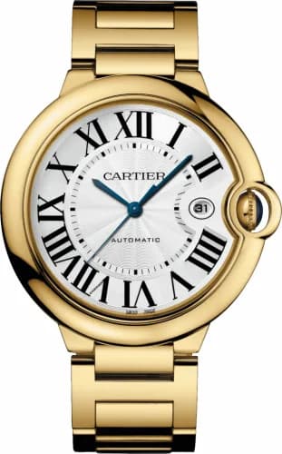 Cartier Ballon Blue de Cartier 42 Automatic Yellow Gold / Silver / Bracelet W69005Z2