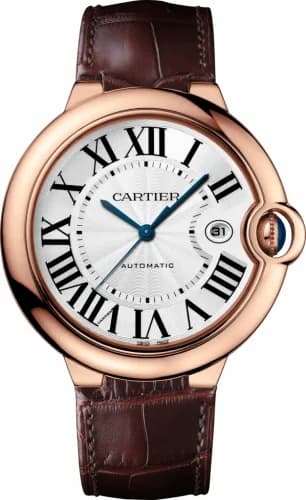 Cartier Ballon Blue de Cartier 42 Automatic Pink Gold / Silver W6900651 — фото часов Cartier Ballon Blue de Cartier 42 Automatic Pink Gold / Silver W6900651 — фото часов