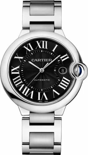 Cartier Ballon Blue de Cartier 42 Automatic Stainless Steel / Black / Bracelet W6920042 — фото часов Cartier Ballon Blue de Cartier 42 Automatic Stainless Steel / Black / Bracelet W6920042 — фото часов