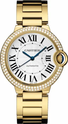 Cartier Ballon Blue de Cartier 36 Automatic Yellow Gold / Diamonds / Bracelet WE9004Z3 — фото часов Cartier Ballon Blue de Cartier 36 Automatic Yellow Gold / Diamonds / Bracelet WE9004Z3 — фото часов