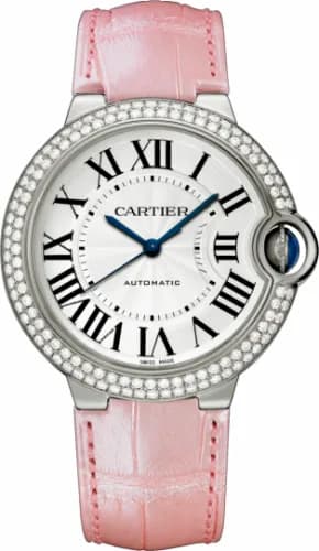Cartier Ballon Blue de Cartier 36 Automatic White Gold / Diamonds / Pink WE900651