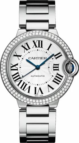 Cartier Ballon Blue de Cartier 36 Automatic White Gold / Diamonds / Bracelet WE9006Z3