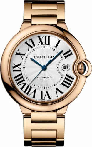 Cartier Ballon Blue de Cartier 42 Automatic Pink Gold / Silver / Bracelet WGBB0016 — фото часов Cartier Ballon Blue de Cartier 42 Automatic Pink Gold / Silver / Bracelet WGBB0016 — фото часов