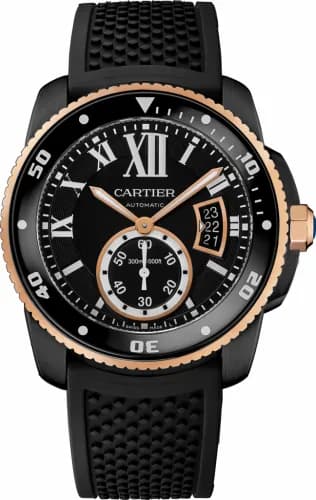 Cartier Calibre de Cartier Diver Carbon / Pink Gold W2CA0004 — фото часов Cartier Calibre de Cartier Diver Carbon / Pink Gold W2CA0004 — фото часов