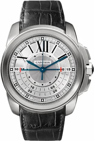 Cartier Calibre de Cartier Central Chronograph White Gold / Silver W7100005 — фото часов Cartier Calibre de Cartier Central Chronograph White Gold / Silver W7100005 — фото часов