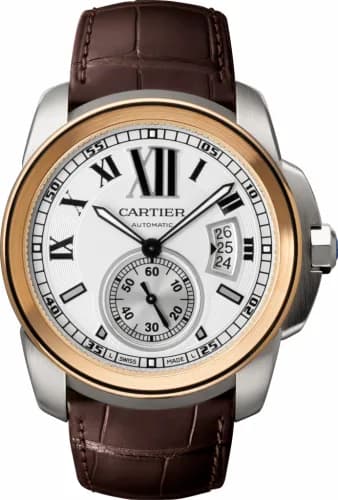 Cartier Calibre de Cartier 42 Stainless Steel / Pink Gold / Silver W7100039