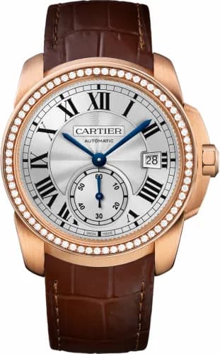 Cartier Calibre de Cartier 38 Pink Gold / Silver / Diamond WF100013