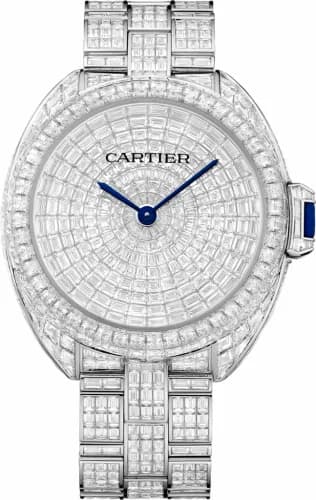 Cartier Clé de Cartier 41 White Gold / Rivière HPI00937 — фото часов Cartier Clé de Cartier 41 White Gold / Rivière HPI00937 — фото часов