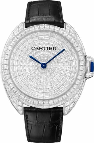 Cartier Clé de Cartier 41 White Gold / Baguette HPI00938 — фото часов Cartier Clé de Cartier 41 White Gold / Baguette HPI00938 — фото часов