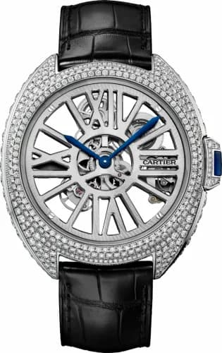 Cartier Clé de Cartier 41 Skeleton Automatic Palladium / Diamond HPI01057 — фото часов Cartier Clé de Cartier 41 Skeleton Automatic Palladium / Diamond HPI01057 — фото часов