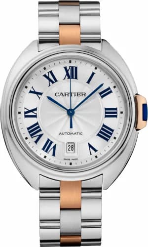 Cartier Clé de Cartier 40 Stainless Steel /Pink Gold / Silver / Bracelet W2CL0002 — фото часов Cartier Clé de Cartier 40 Stainless Steel /Pink Gold / Silver / Bracelet W2CL0002 — фото часов