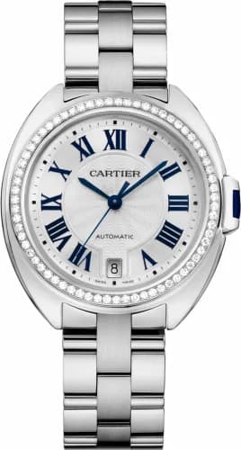 Cartier Clé de Cartier 35 White Gold / Diamonds / Bracelet WJCL0007 — фото часов Cartier Clé de Cartier 35 White Gold / Diamonds / Bracelet WJCL0007 — фото часов