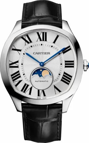 Cartier Drive de Cartier Moon Phases Stainless Steel / Silver WSNM0008 — фото часов Cartier Drive de Cartier Moon Phases Stainless Steel / Silver WSNM0008 — фото часов
