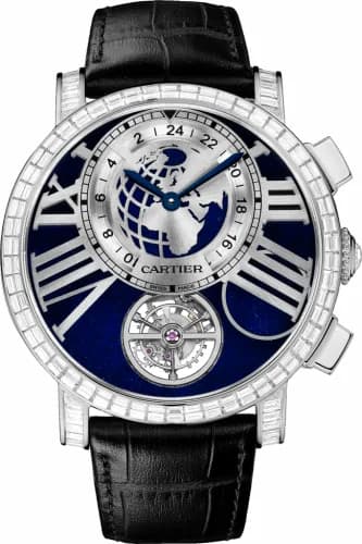 Cartier Rotonde de Cartier Earth and Moon Platinum / Baguette HPI00639