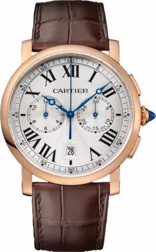 Cartier Rotonde de Cartier Chronograph Pink Gold / Silver W1556238 — фото часов Cartier Rotonde de Cartier Chronograph Pink Gold / Silver W1556238 — фото часов
