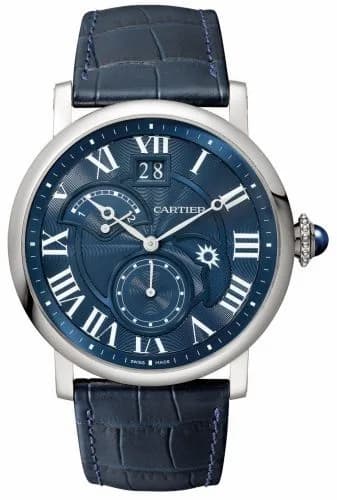 Cartier Rotonde de Cartier Second Time Zone Day / Night White Gold / Blue W1556241 — фото часов Cartier Rotonde de Cartier Second Time Zone Day / Night White Gold / Blue W1556241 — фото часов