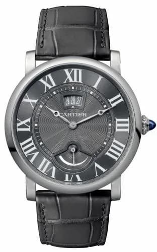 Cartier Rotonde de Cartier Calendar Aperture and Power Reserve White Gold / Grey W1556253 — фото часов Cartier Rotonde de Cartier Calendar Aperture and Power Reserve White Gold / Grey W1556253 — фото часов